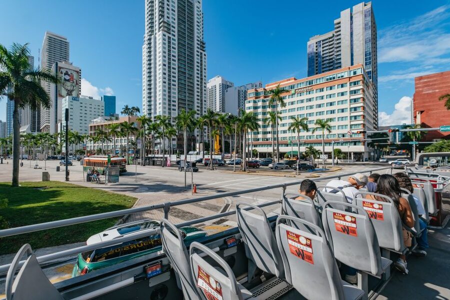 Miami: Half-Day Open-Top Bus Tour Plus Biscayne Bay Cruise - The open-top bus gives you Miami in broad strokes