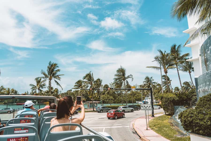 Miami: Hop-on Hop-off Open-top Bus Tour and Optional Cruise - Heat, seating, audio, and accessibility