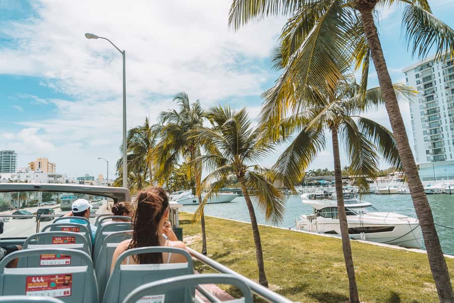 Miami: Hop-on Hop-off Open-top Bus Tour and Optional Cruise - Bayside Marketplace and Downtown Miami