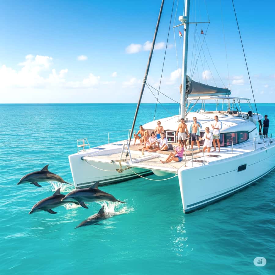 Miami: Key West Dolphin Watch or Snorkel Boat with pickup - Dolphin watch: a 2.5-hour search on open water