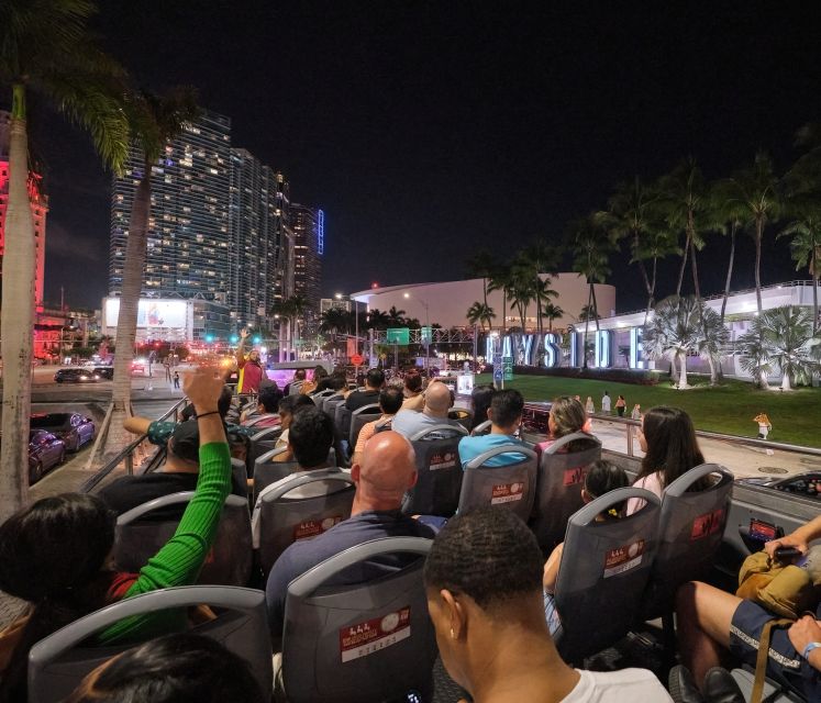Miami: Open-top Bus Sightseeing Night Tour with Live Guide - Brickell Avenue and Miami’s newer city center