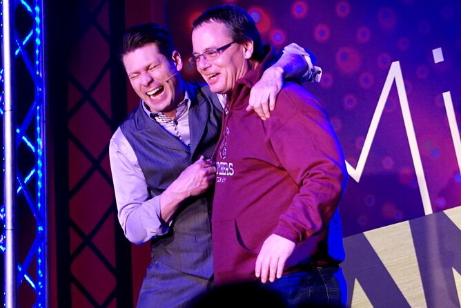 Mike Hammer Comedy Magic Show at the Four Queens Hotel - The Pick Pocket Booth of Solitude finale