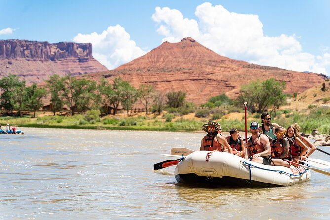 Moab Morning Half Day Rafting Trip - Colorado River - Floating beneath Fisher Towers and the Priest and Nuns