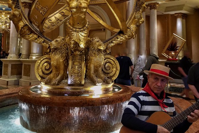 Must-See Spots Vegas Strip Walking Tour - Bellagio’s flowers, fountains, and chocolate