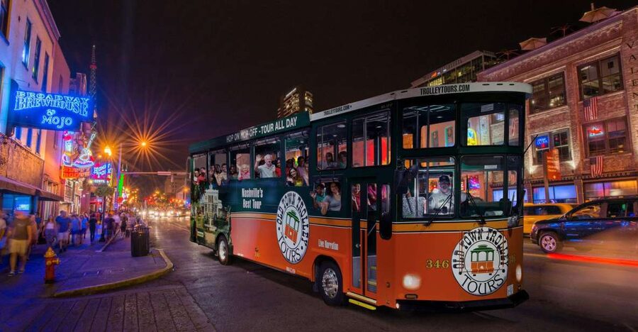Nashville: Music City Nighttime Trolley Tour - Starting at Marathon Motorworks