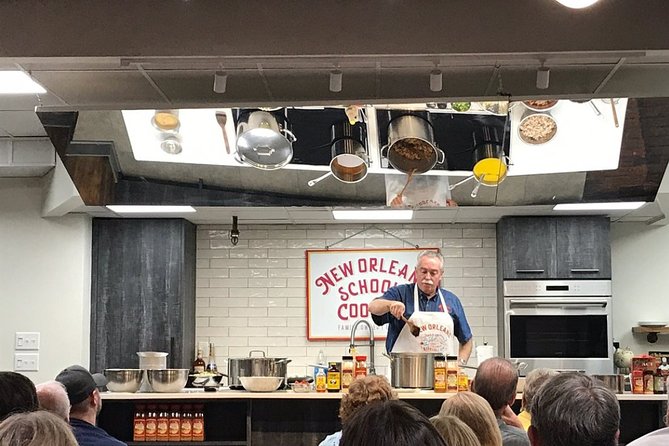 New Orleans Demonstration Cooking Class with Meal - A cooking class inside an old molasses warehouse