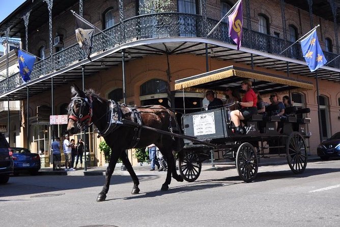New Orleans French Quarter and More Carriage Ride - The French Market and Mississippi River setting
