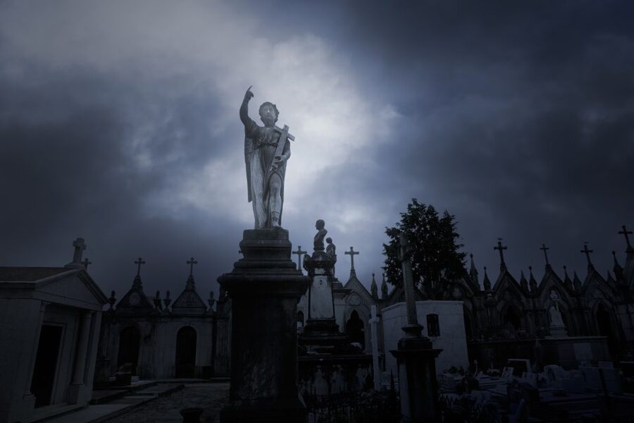 New Orleans: Night Cemetery and Ghost BYOB Bus Tour - Leaving the French Quarter for the old edge of town
