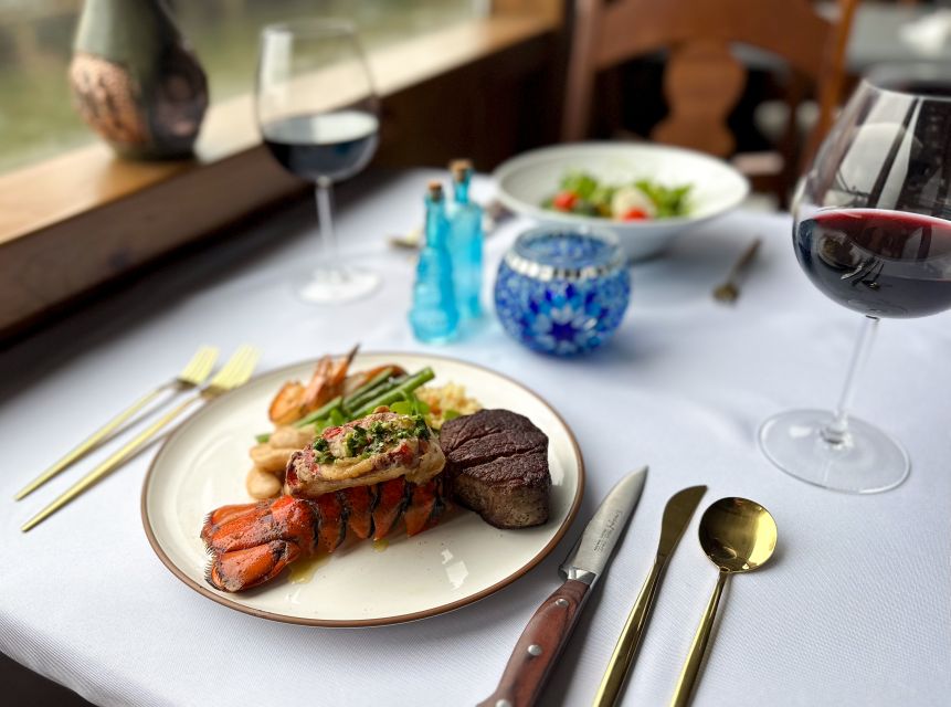New York City: Gourmet Dinner Cruise with Live Music - Ellis Island and the Statue of Liberty at sunset