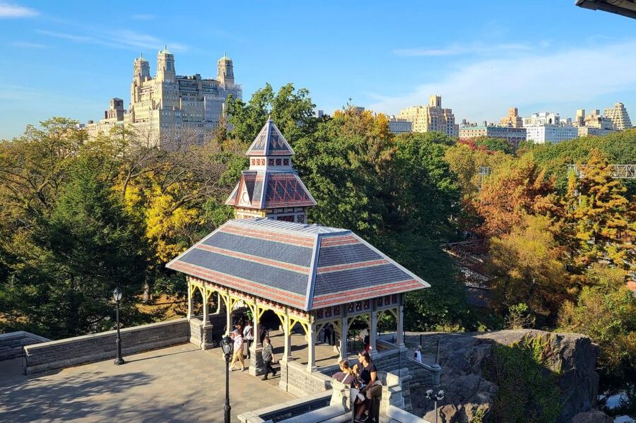New York City: Highlights of Central Park Bike or eBike Tour - Bethesda Terrace and Fountain