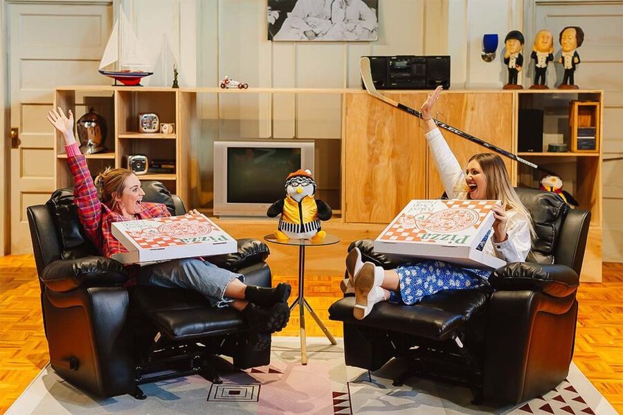 New York City: The FRIENDS™ Experience Entry Ticket - Joey and Chandler’s chairs, plus the orange couch
