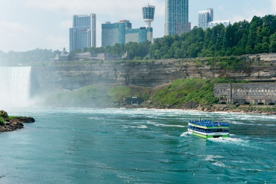 Niagara Falls: Cave of the Winds, Boat Ride, & Trolley Tour - Maid of the Mist from the river