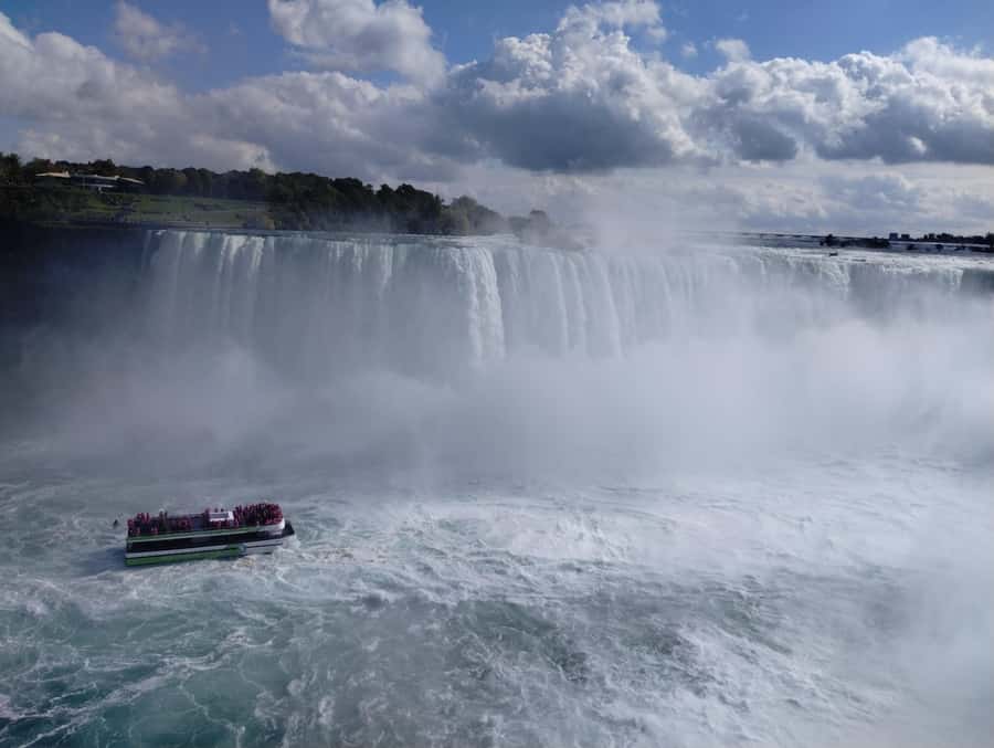 Niagra Falls, USA Side: Boat, Cave and Shuttle pass Tour - Maid of the Mist: the big splash