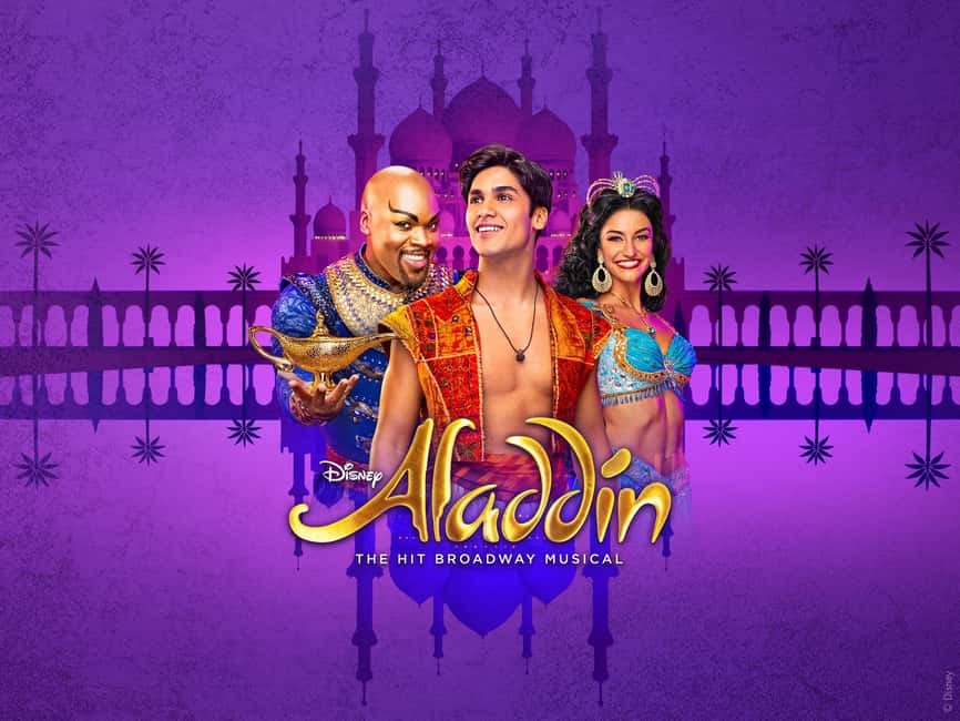 NYC: Aladdin the Musical on Broadway - Entering the New Amsterdam Theatre in Midtown Manhattan