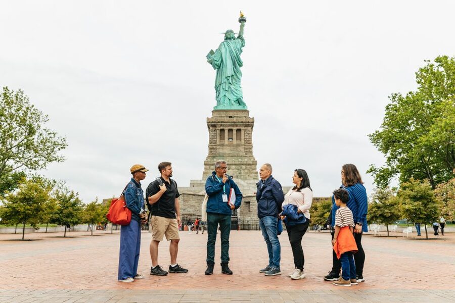 NYC: Statue of Liberty and Ellis Island Guided Tour - The ferry ride to Liberty Island