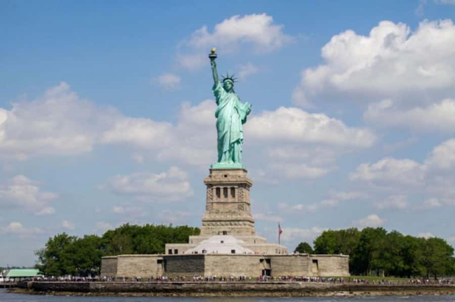 NYC: Statue of Liberty Express Skip-the-Box-Office Cruise - Passing beneath the Brooklyn Bridge