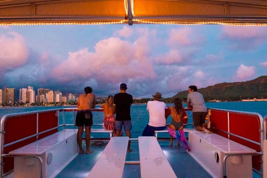Oahu: Waikiki Glass Bottom Boat Sunset Cruise - The glass-bottom question at sunset