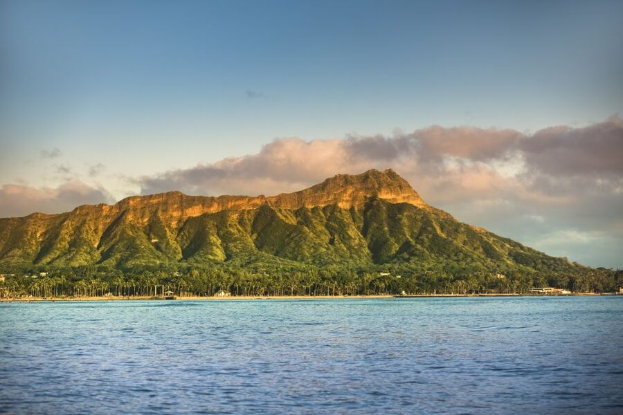 Oahu: Waikiki Glass Bottom Boat Sunset Cruise - Diamond Head and the final photo stop
