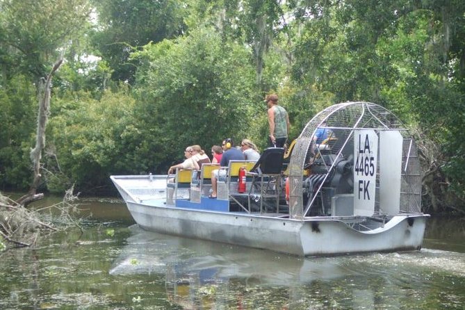 Oak Alley Plantation and Large Airboat Swamp Tour from New Orleans - Finding alligators, birds, and swamp life