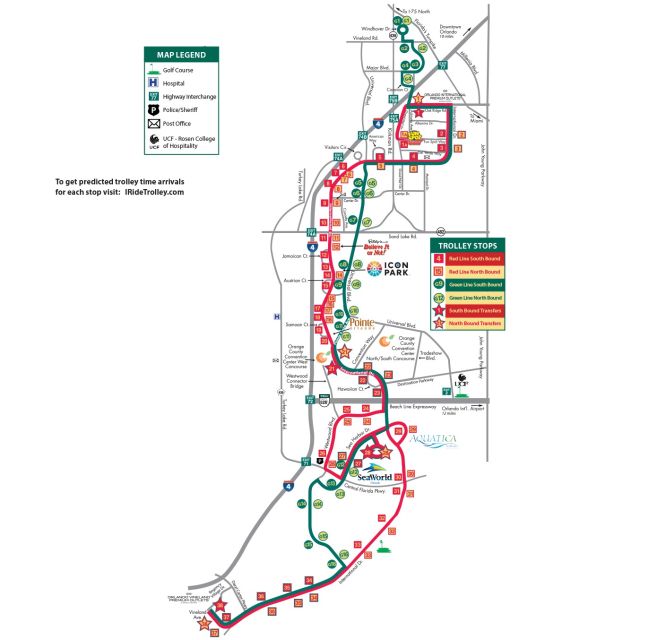 Orlando: I-Ride Trolley Hop-on Hop-off Pass - Key points to know before you ride