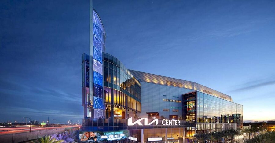 Orlando: Orlando Magic NBA Basketball Tickets - Entering the Kia Center before tip-off
