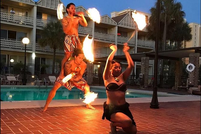 Polynesian Fire and Dinner Show Ticket in Daytona Beach - A lei greeting and an early cash bar