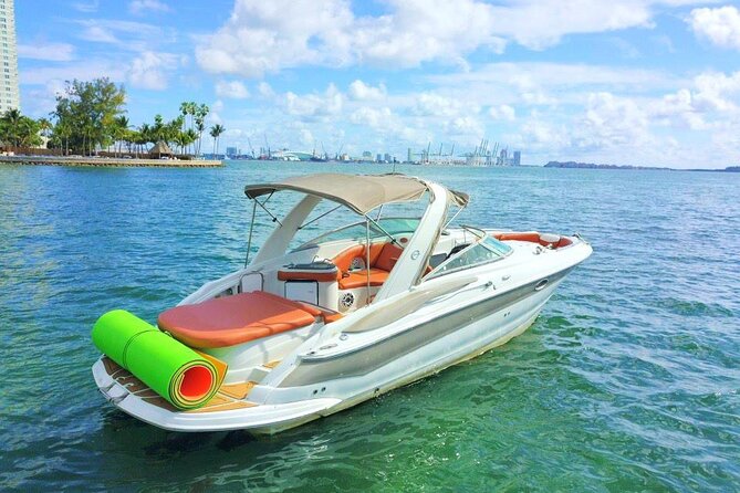 Private Captained Boat Tour in Miami for up to 12 passengers - Music, swimming, and useful onboard extras