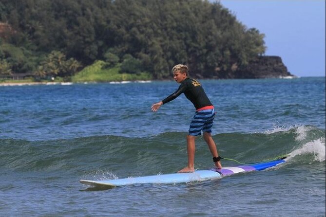 Private Hanalei Sandy Bottom Surf Lesson on Kauai - What You Pay for at $118.85