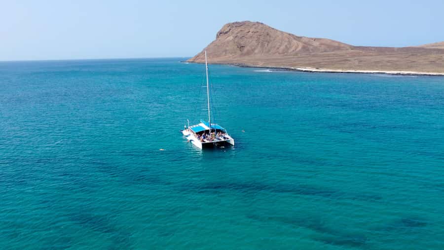 Sal: All-Inclusive Half-Day Lounge Catamaran Cruise - A relaxed view of Sal from the Lounge Catamaran Sodade