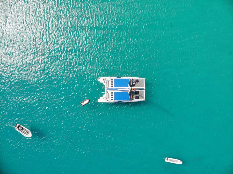 Sal: All-Inclusive Half-Day Lounge Catamaran Cruise - West-coast sailing with room to stretch out