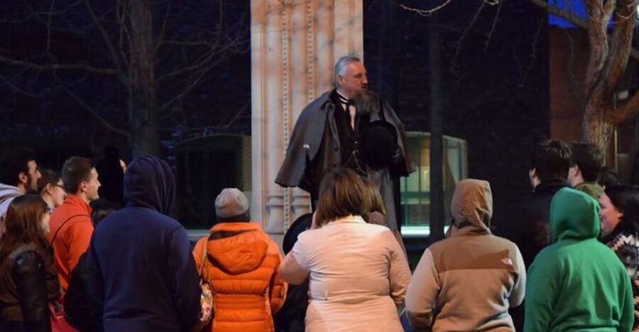 Salem Night Tour: Haunt and History Guided Night Tour - Witch Trials Memorial: a quiet first stop