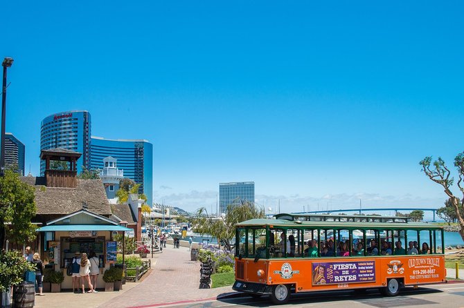San Diego Hop On Hop Off Trolley Tour - Seaport Village and the marina offer an easy break