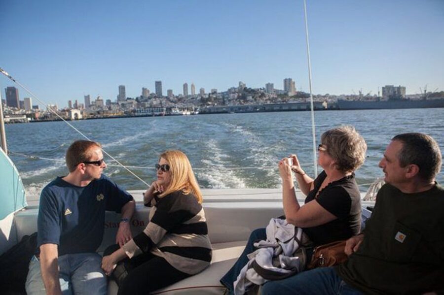 San Francisco: Golden Gate Bridge Catamaran Cruise - Sailing beneath the Golden Gate Bridge