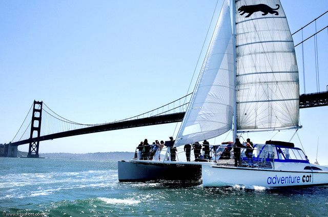 San Francisco: Golden Gate Bridge Catamaran Cruise - What the catamaran feels like under sail