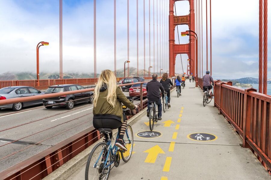 San Francisco: Golden Gate Bridge to Sausalito Cycling Tour - Fort Point beneath the Golden Gate Bridge