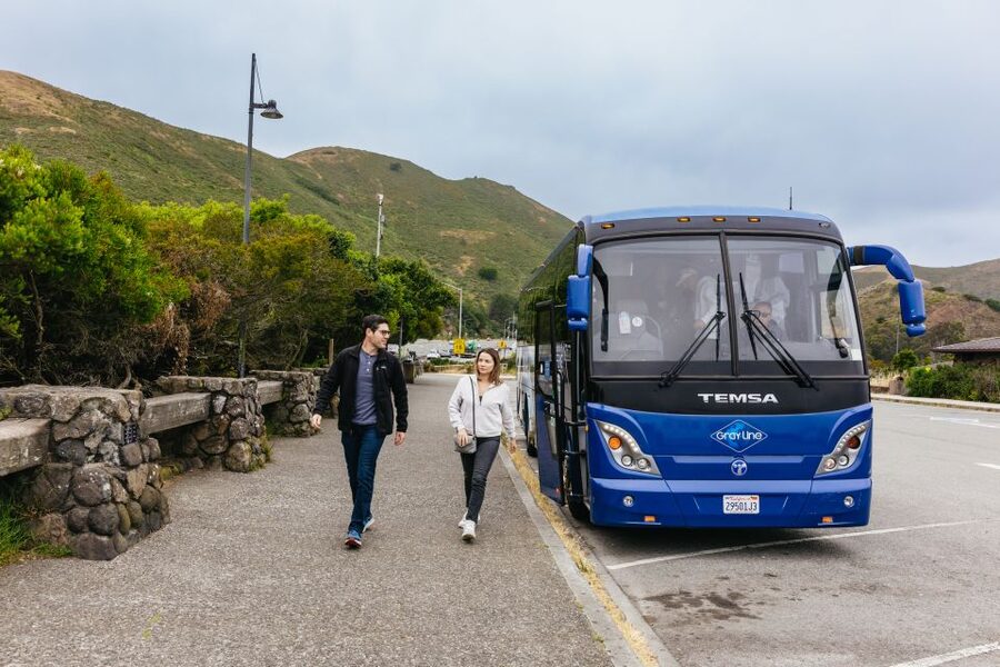 San Francisco: Muir Woods & Sausalito Tour with Ferry Option - The bus ride across the Golden Gate Bridge