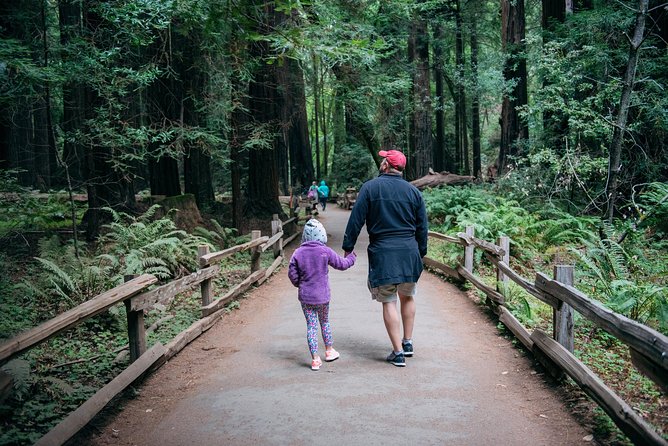 San Francisco Super Saver: Muir Woods & Wine Country w/ optional Gourmet Lunch - Crossing the Golden Gate Bridge before breakfast crowds