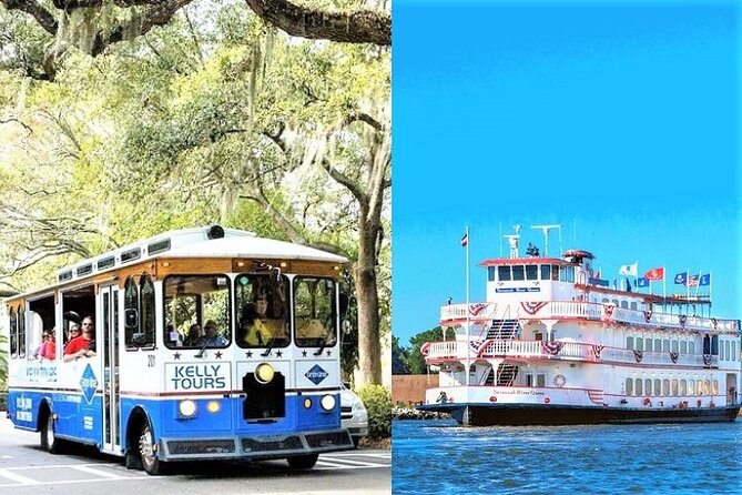 Savannah Land & Sea Combo: City Sightseeing Trolley Tour with Riverboat Cruise - Starting with Savannah’s squares and grand homes