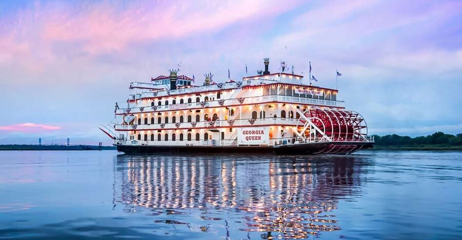 Savannah: Riverboat Sunset Cruise - The first hour: Savannah from the water