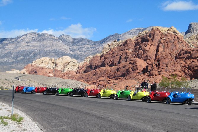 Scooter Car Tour of Red Rock Canyon with Transport from Las Vegas - Leaving Las Vegas for red cliffs and open desert