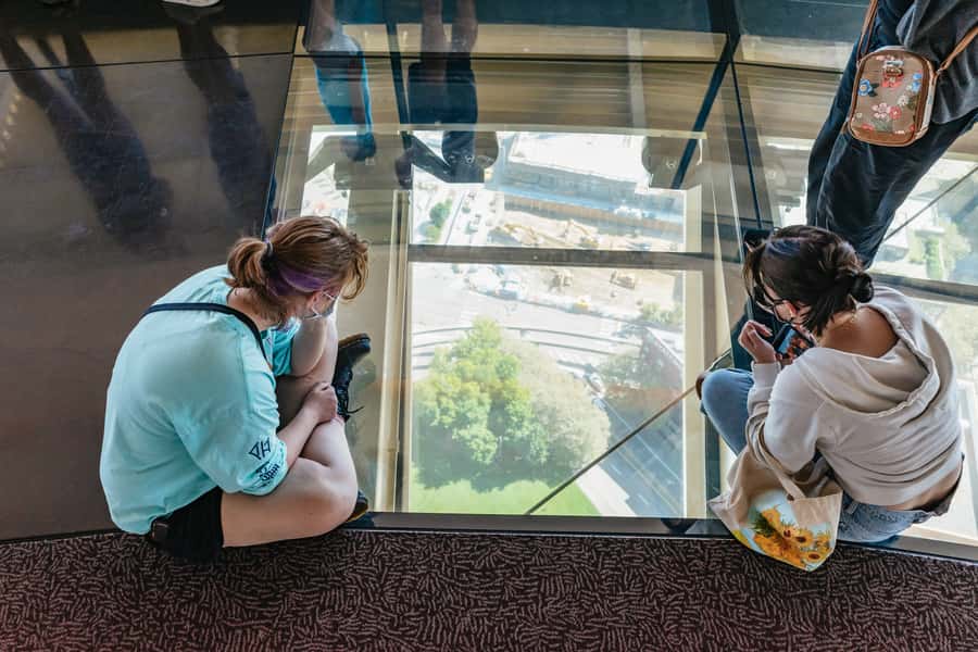 Seattle: Space Needle & Chihuly Garden and Glass Ticket - Riding 520 feet up the Space Needle