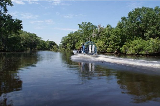 Small-Group Airboat Swamp Tour with Downtown New Orleans Pickup - What the weather feels like on open water
