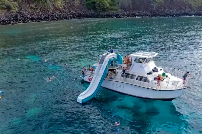 Small Group Coral Gardens Snorkel & Waterslide Adventure - Turtle Town and Molokini Crater as weather backups