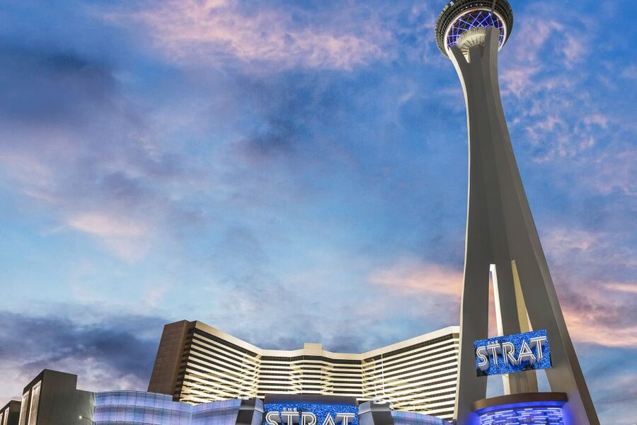 STRAT Tower Thrill Rides Admission - X-Scream tips you over the edge