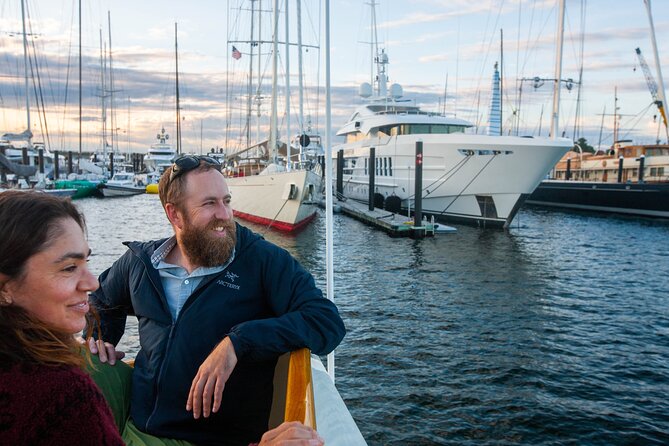 Sunset Cruise with Gansett Cruises in Newport, RI - Covered seating, open air, and the changing temperature