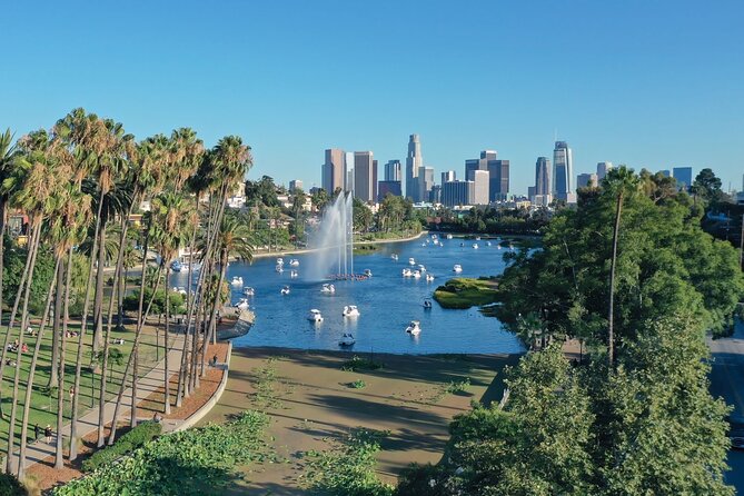 Swan Boat Rental in Echo Park - What you can see around the lake