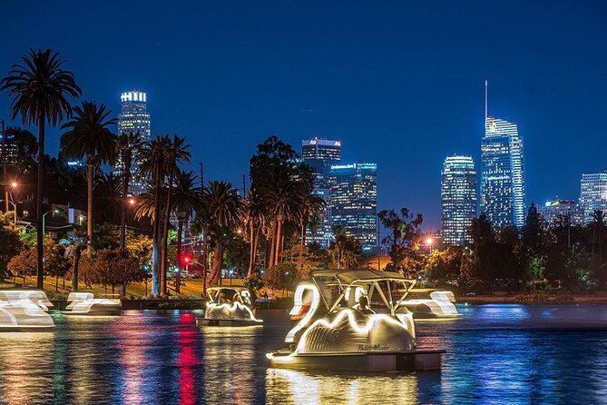 Swan Boat Rental in Echo Park - Picking a daytime or evening departure