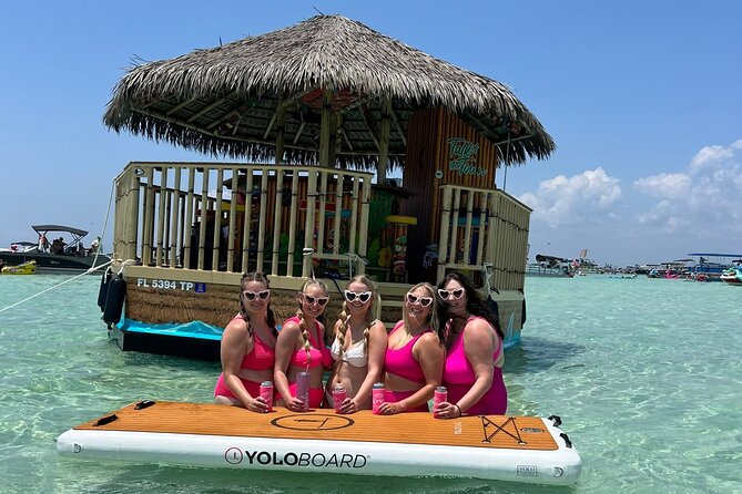 Tailfins Tiki Boats Crab Island Sandbar(3hrs/ 5/5:30 are 2hrs) - Dolphin sightings and harbor views