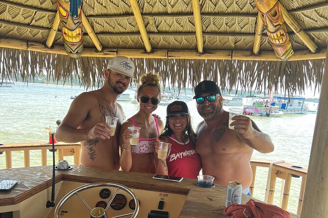 Tailfins Tiki Boats Crab Island Sandbar(3hrs/ 5/5:30 are 2hrs) - What to pack for a better afternoon