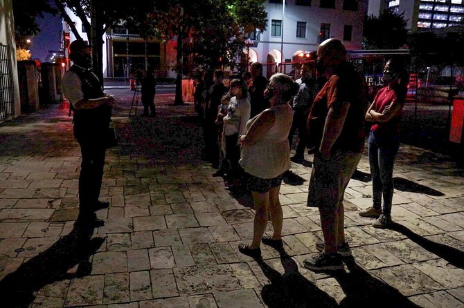 The Haunted Ghost Bus Tour in San Antonio - The cemetery stop and uneven ground